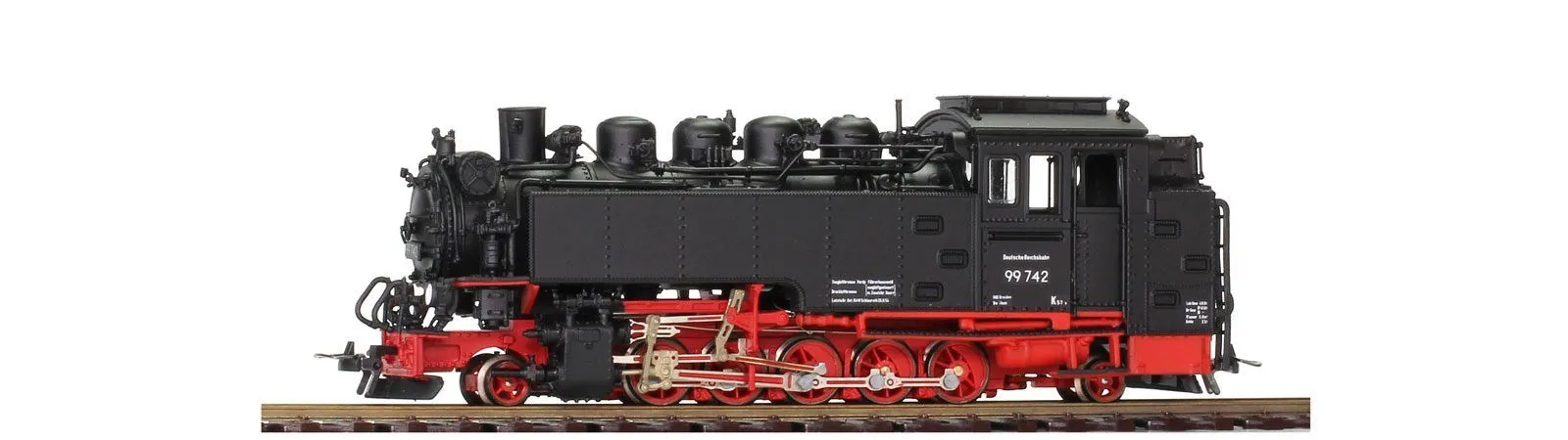 Bemo 1008808 - Damflok BR 99 742 DR Ep.III Einheitslok 99.73-76 Fertigmodell H0e