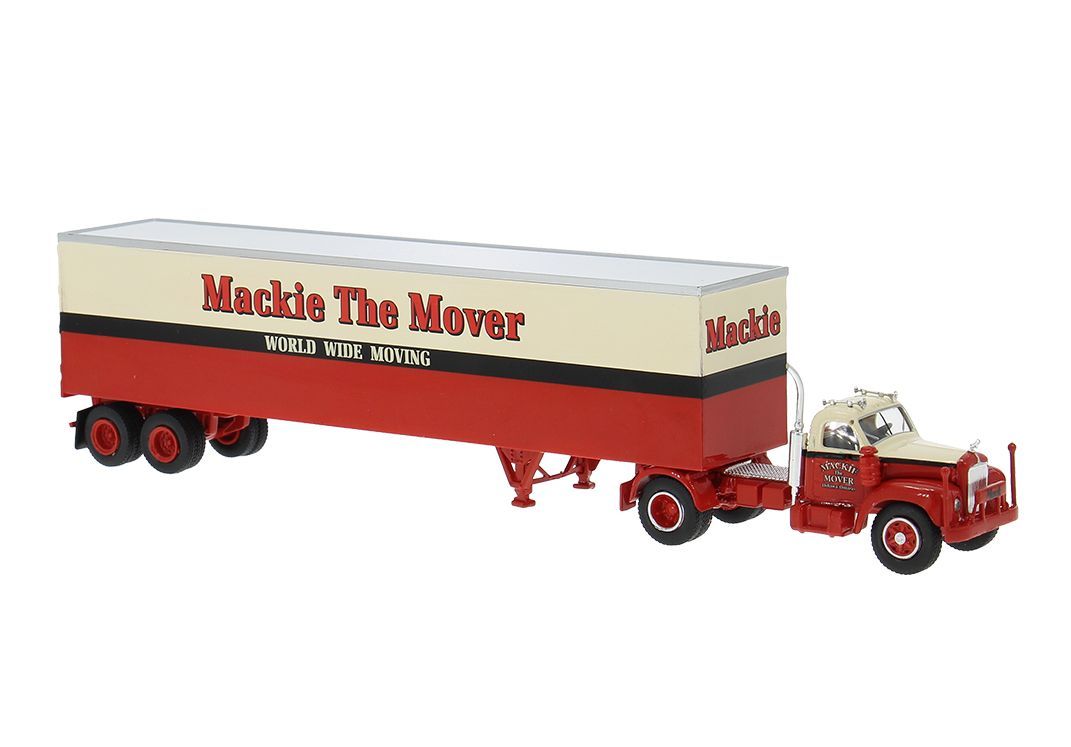 Brekina 85982 - Mack B61 Koffersattelzug Mackie H0 1:87