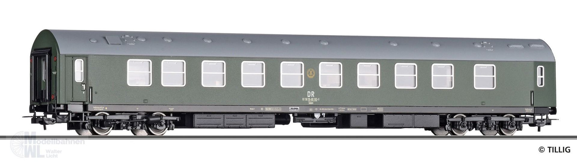 Tillig 75001 - Salon-Nachrichtenwagen DR Ep.IV 2.Betriebsnummer H0/GL