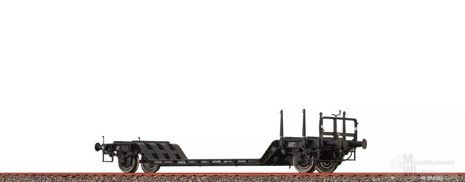 Brawa 51197 - Tiefladewagen DB Ep.IV Uikk631 H0/GL