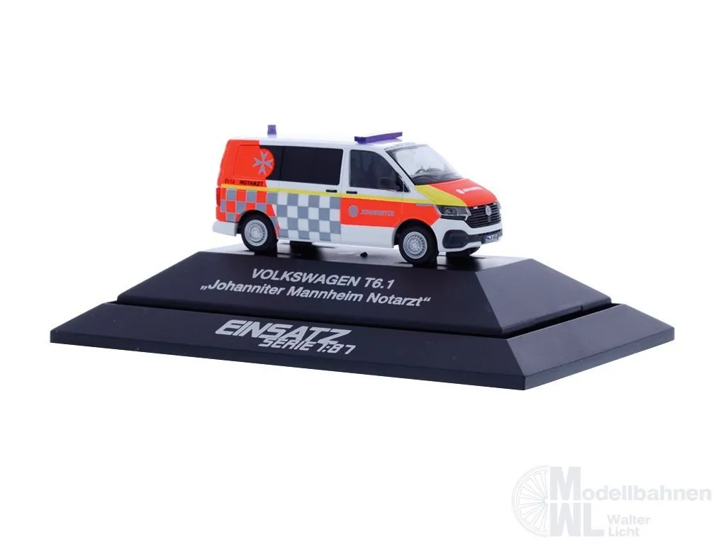 Rietze 53979 - Volkswagen T6.1 Notarzt Johanniter Mannheim H0 1:87