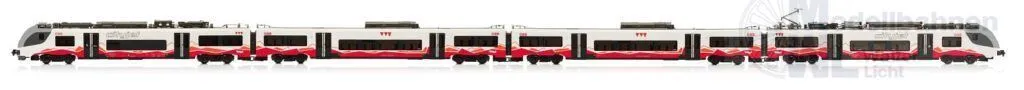 Jägerndorfer Modellbahn 49602 - Triebzug Rh 4748 Desiro ÖBB VVT Ep.VI 4-tlg. Tirol H0/GL Sound