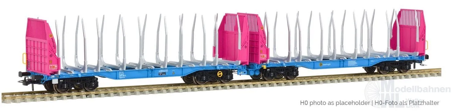 Sudexpress T657319 - Holztransportwagen Innofreight Ep.VI 319 Sggmrrs90 pink TT 1:120