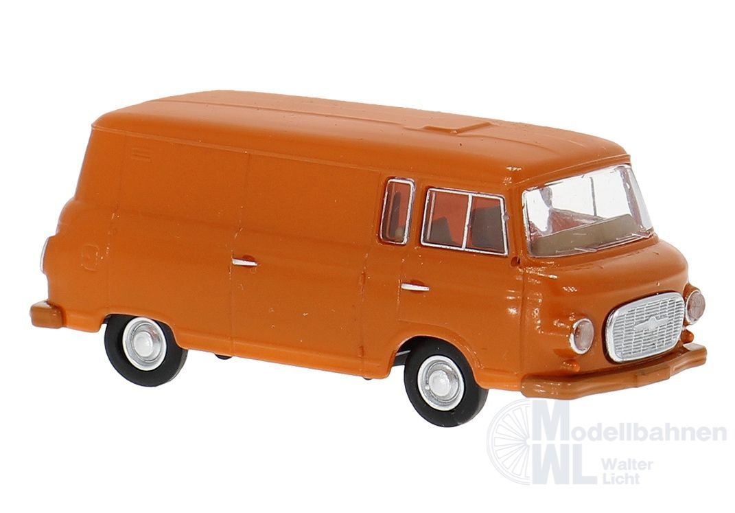Brekina 30124 - Barkas B1000 Kastenwagen in dunkelorange H0 1:87