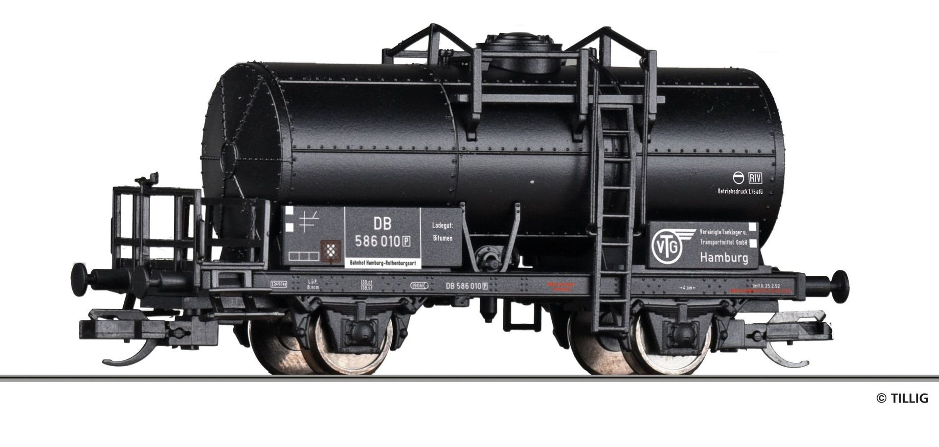 Tillig 95772 - Kesselwagen DB Ep.III VTG TT 1:120 Tillig 95772 - Kesselwagen DB Ep.III VTG TT 1:120