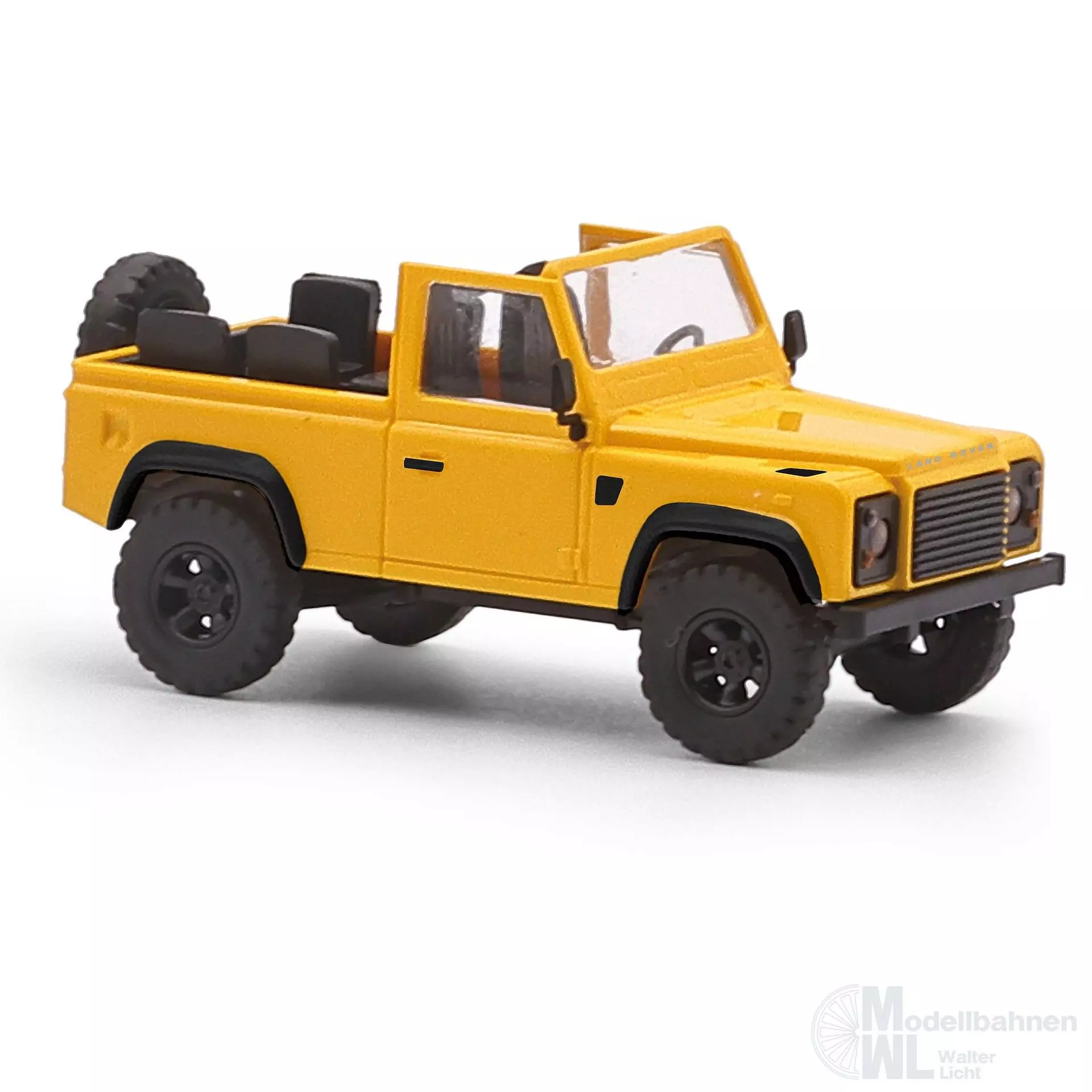 Busch 54392 - Land Rover Defender 90 offen gelb Bj.1983 H0 1:87