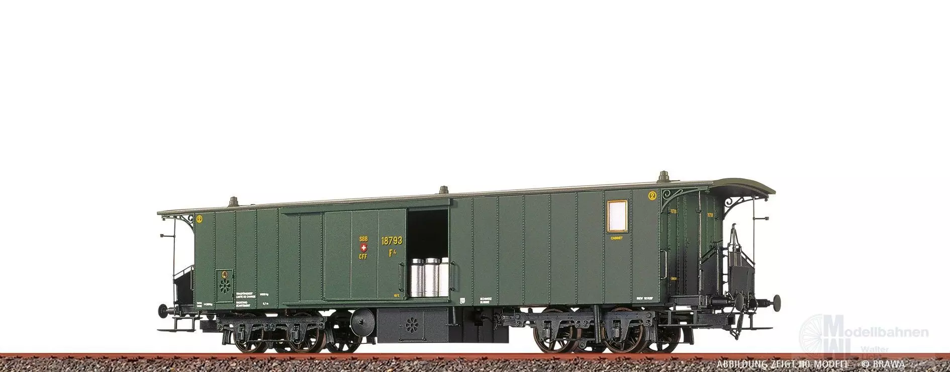 Brawa 65088 - Gepäckwagen SBB Ep.II F4 18793 N 1:160