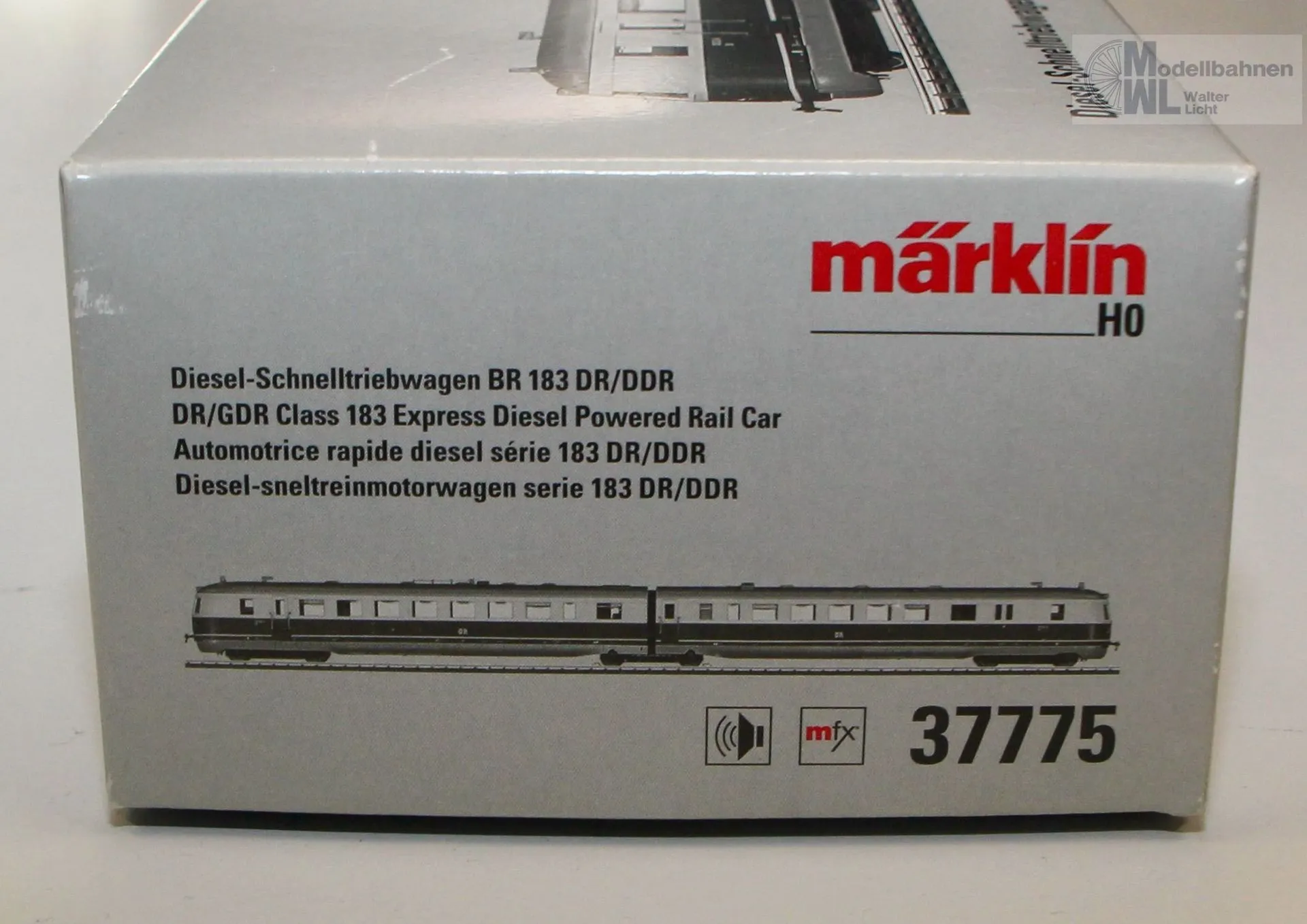 Märklin 37775 - MÄRKLIN - Dieseltriebzug BR 186 DR Ep.IV H0/WS Sound mfx