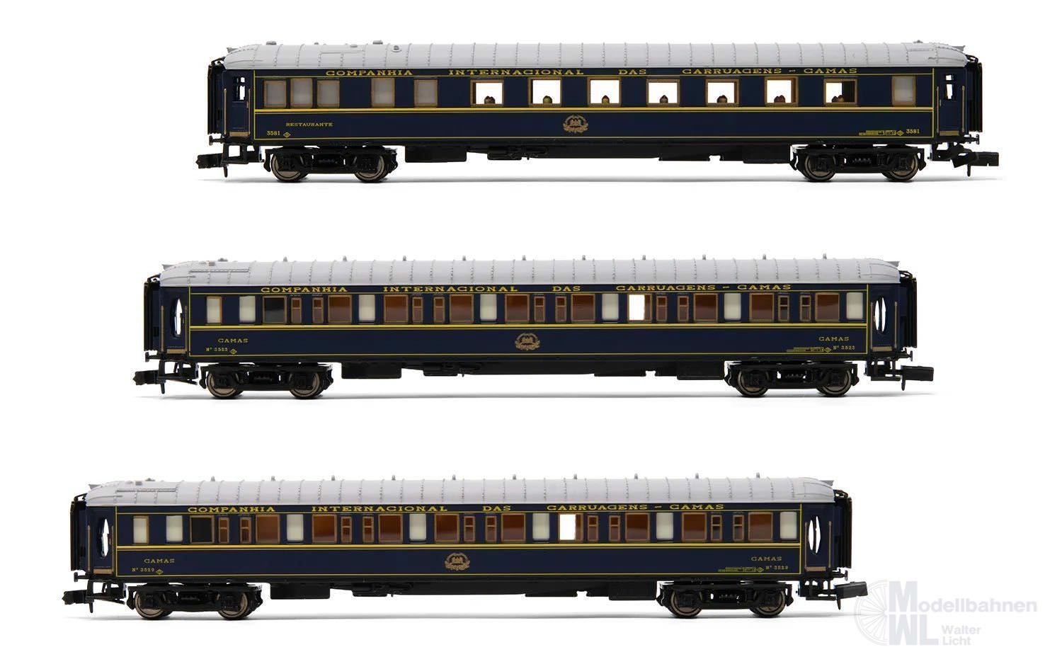 ar4461_0 Arnold 4461 - Reisezugwagen Set CIWL Ep.IV 3.tlg. Castellano Express N 1:160