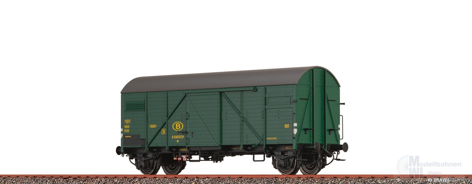 Brawa 50731 - Güterwagen ged. SNCB Ep.III Gmhs H0/GL