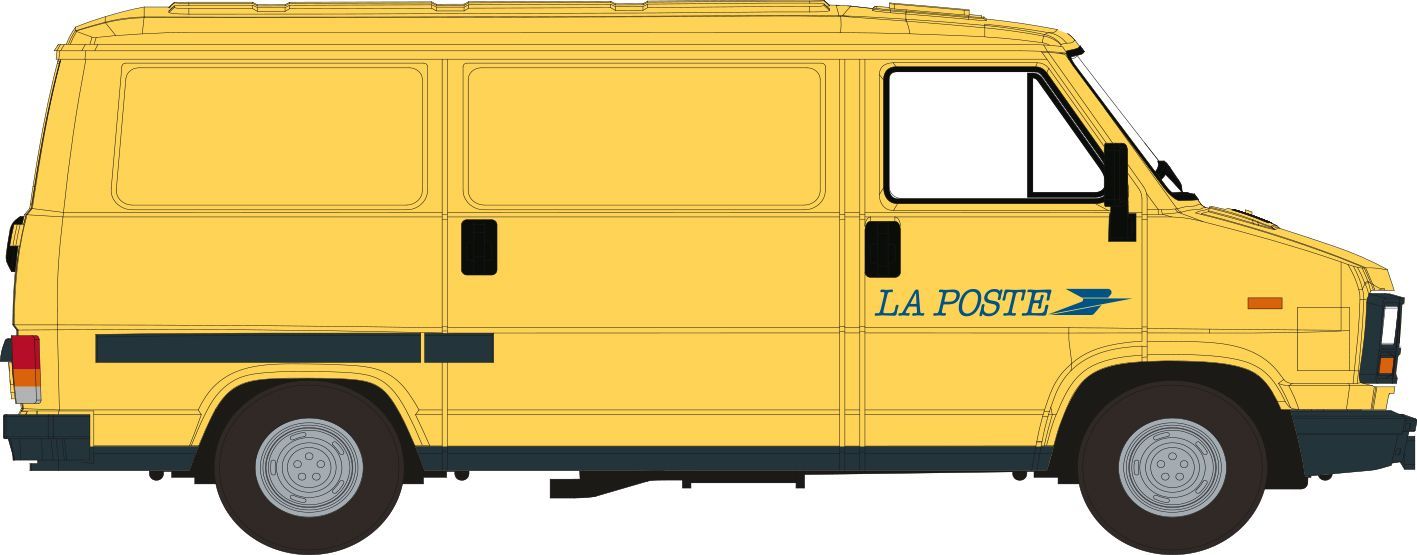 Brekina 34922 - Peugeot J5 KastenwagenLa Poste H0 1:87
