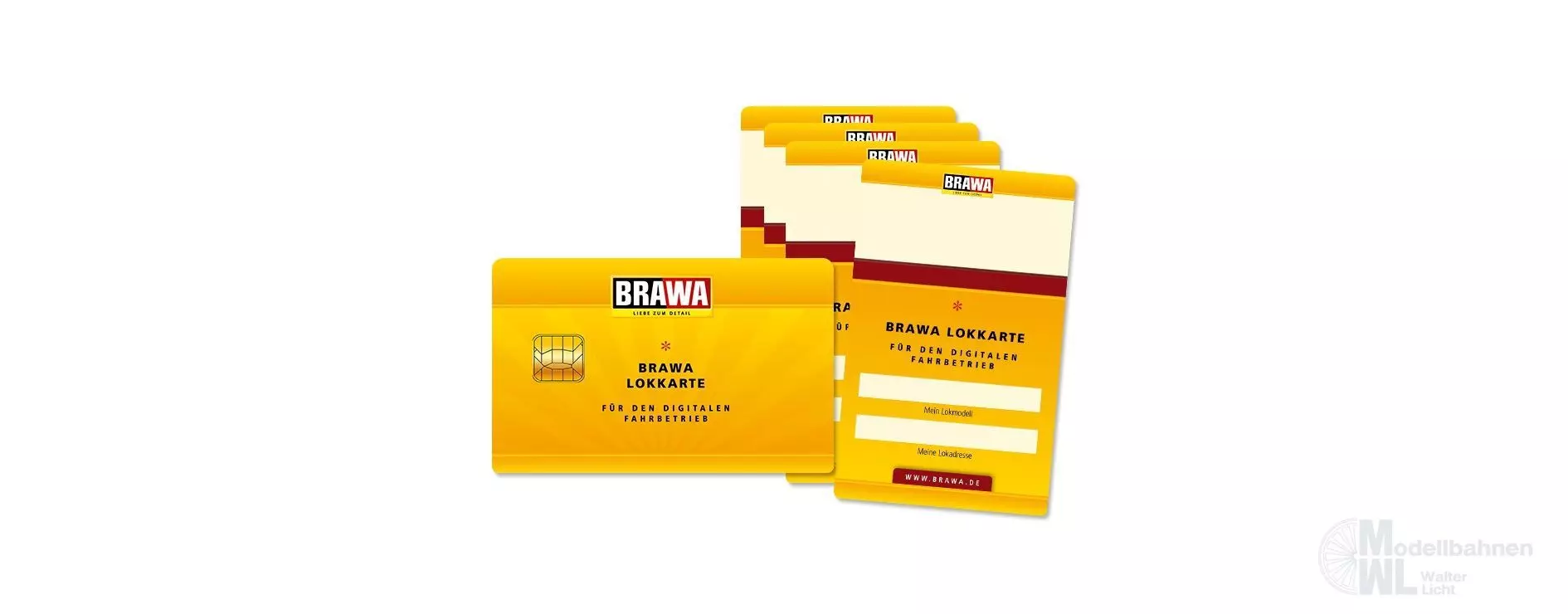 Brawa 93705 - Lokkarten 5-er Set