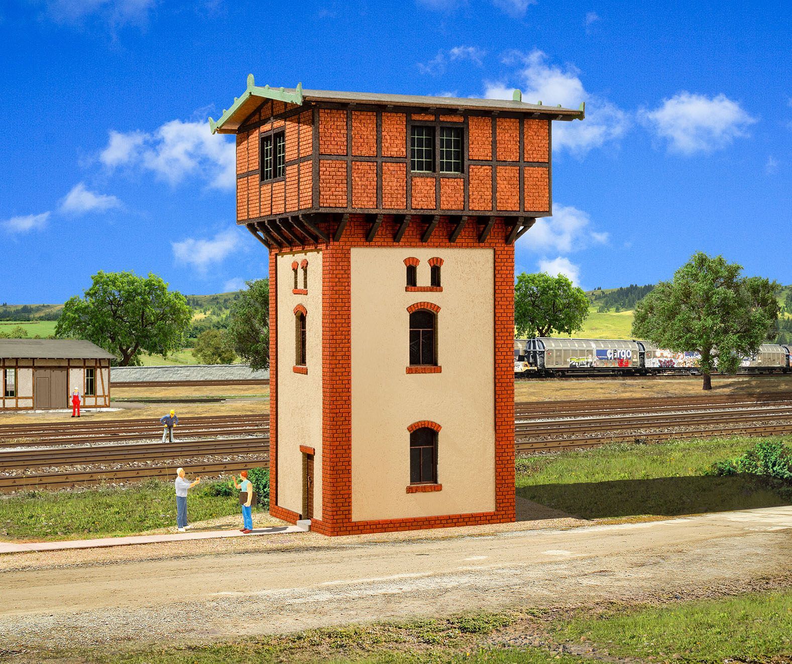 Vollmer 45645 - Wasserturm Polyplate Bausatz H0 1:87