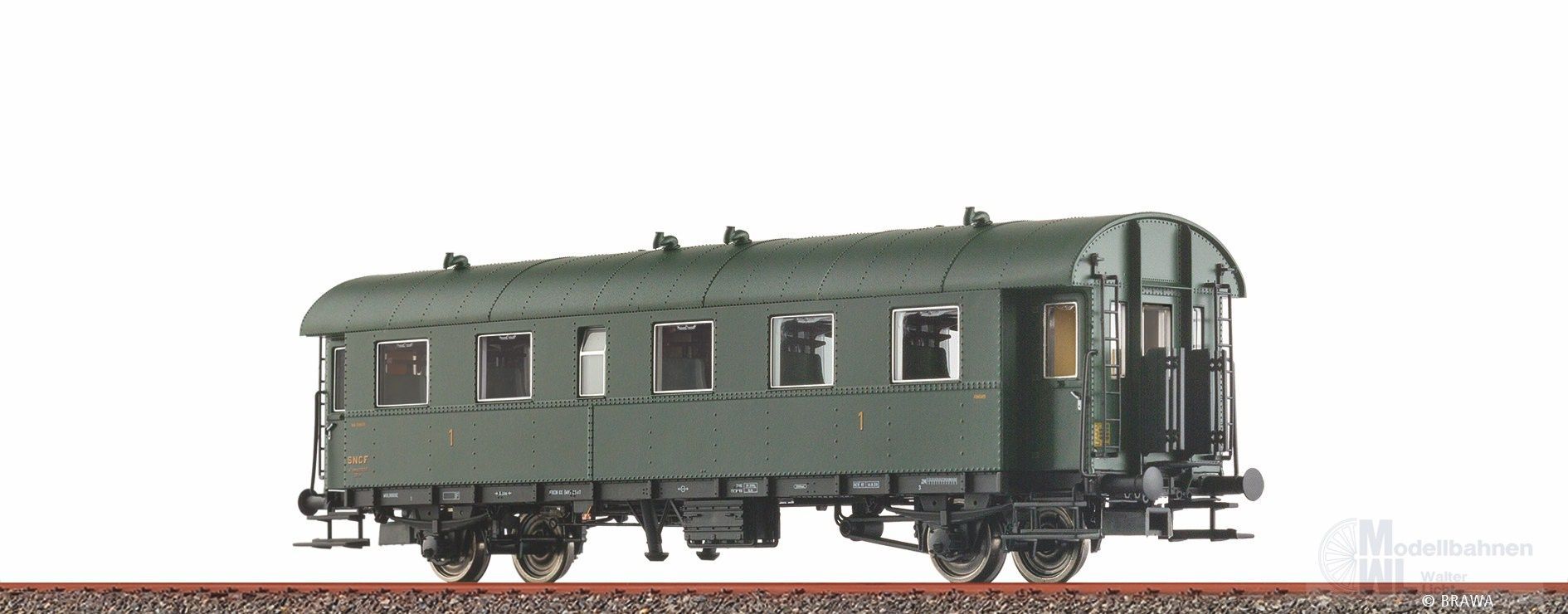 Brawa 46715 - Personenwagen Bi-28 SNCF Ep.III H0/GL
