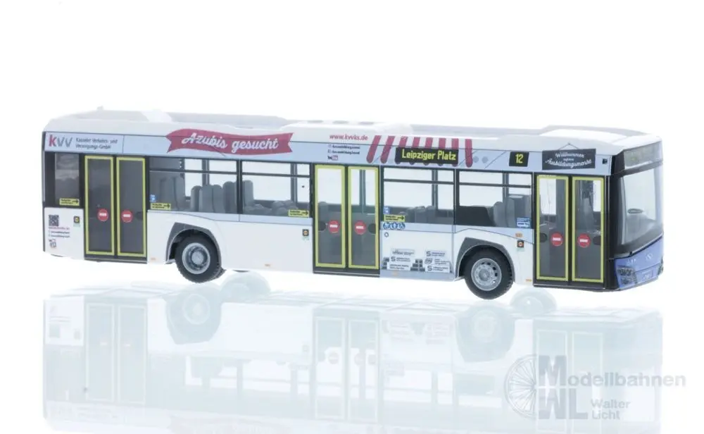 Rietze 77204 - Solaris Urbino 12 ´19 Kasseler Verkehrs- u. Versorgungs GmbH H0 1:87