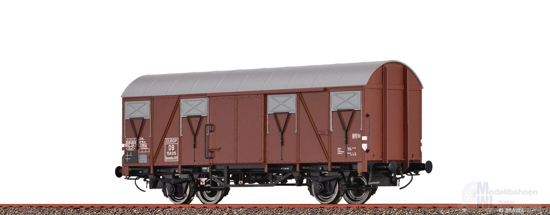 Brawa 50141 - Güterwagen ged. DB Ep.III Gmmhs60 H0/GL Brawa 50141 - Güterwagen ged. DB Ep.III Gmmhs60 H0/GL