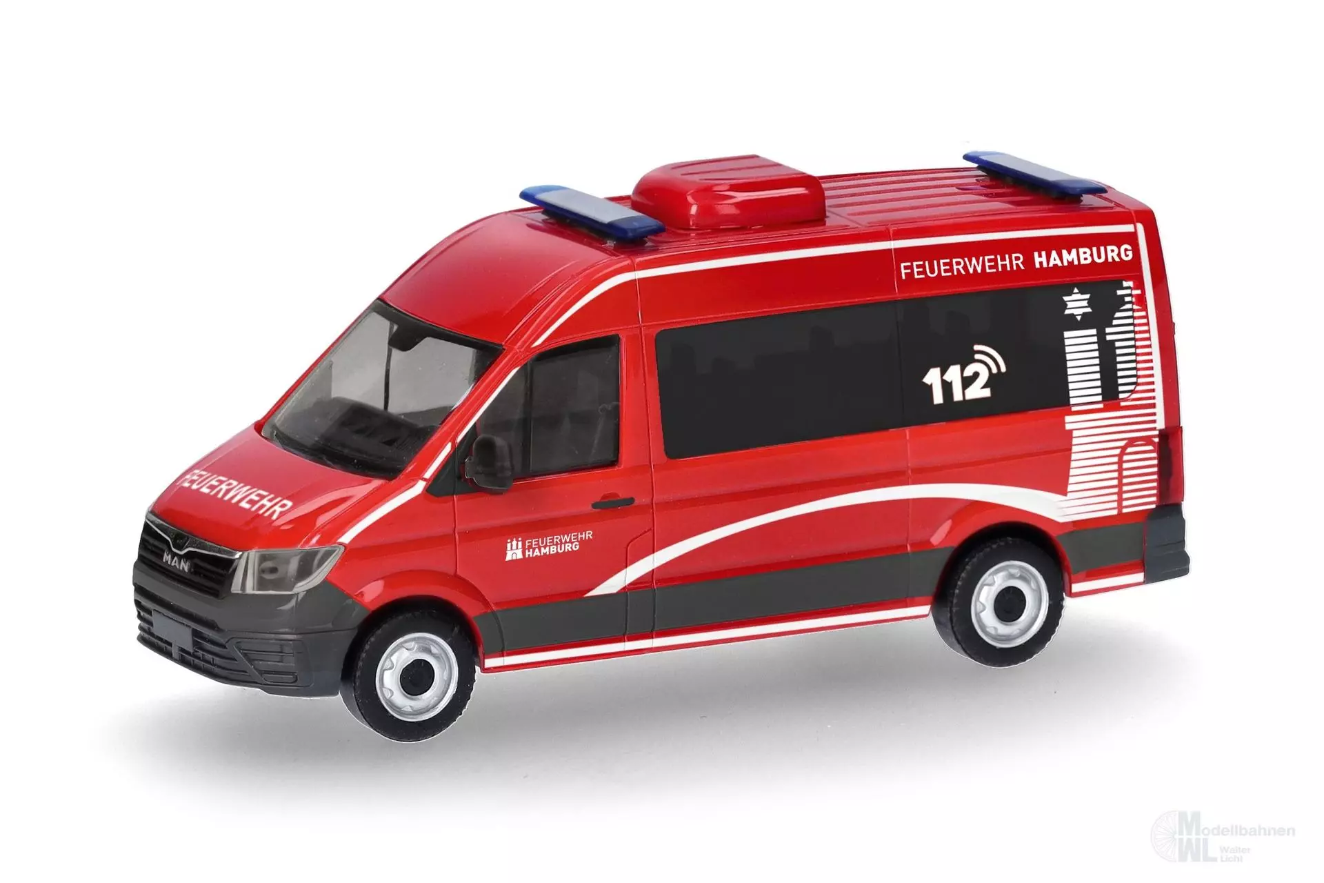 Herpa 099325 - MAN TGE Bus HD FW Hamburg H0 1:87