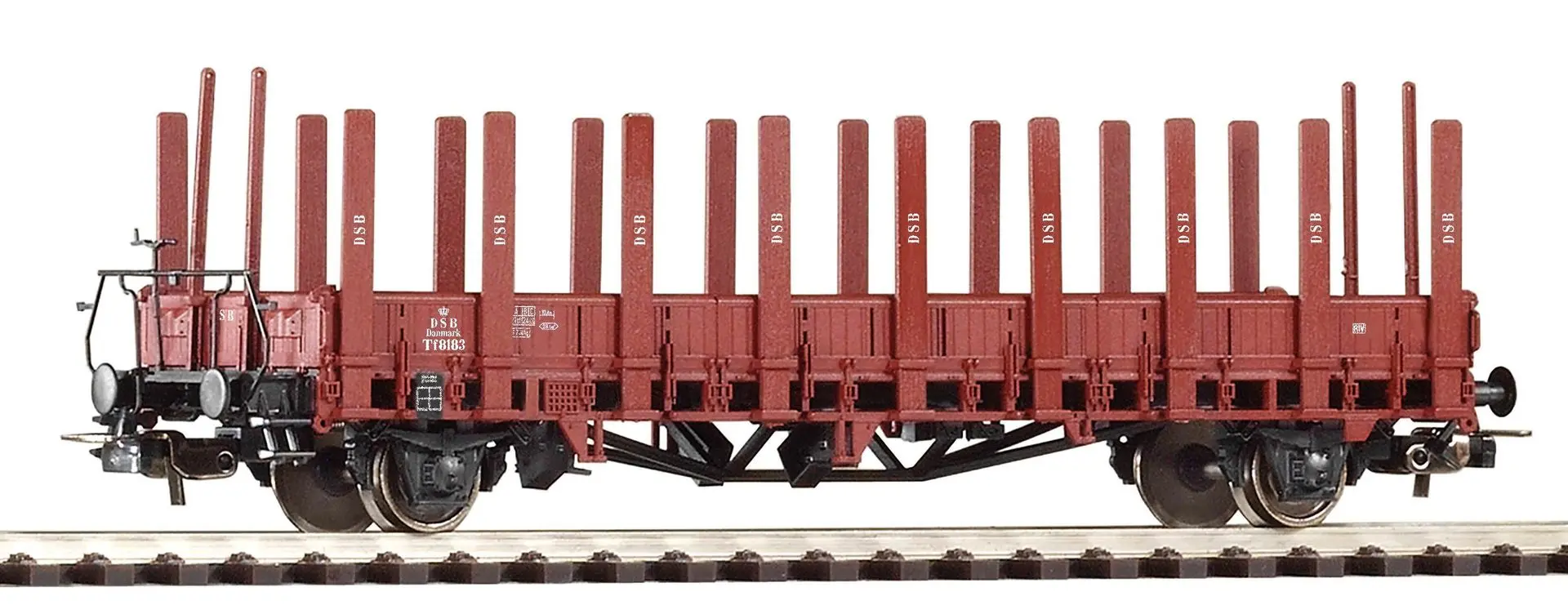 Piko 54459 - Rungenwagen DSB Ep.III ex Ulm mit Bremserbühne H0/GL