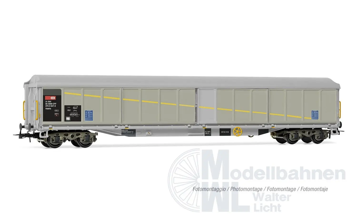 Rivarossi 6650 - Schiebewandwagen Set SBB Ep.V 2.tlg. H0/GL