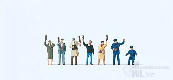 Preiser 79141 - Straßenbahnpersonal und Fahrgäste N 1:160