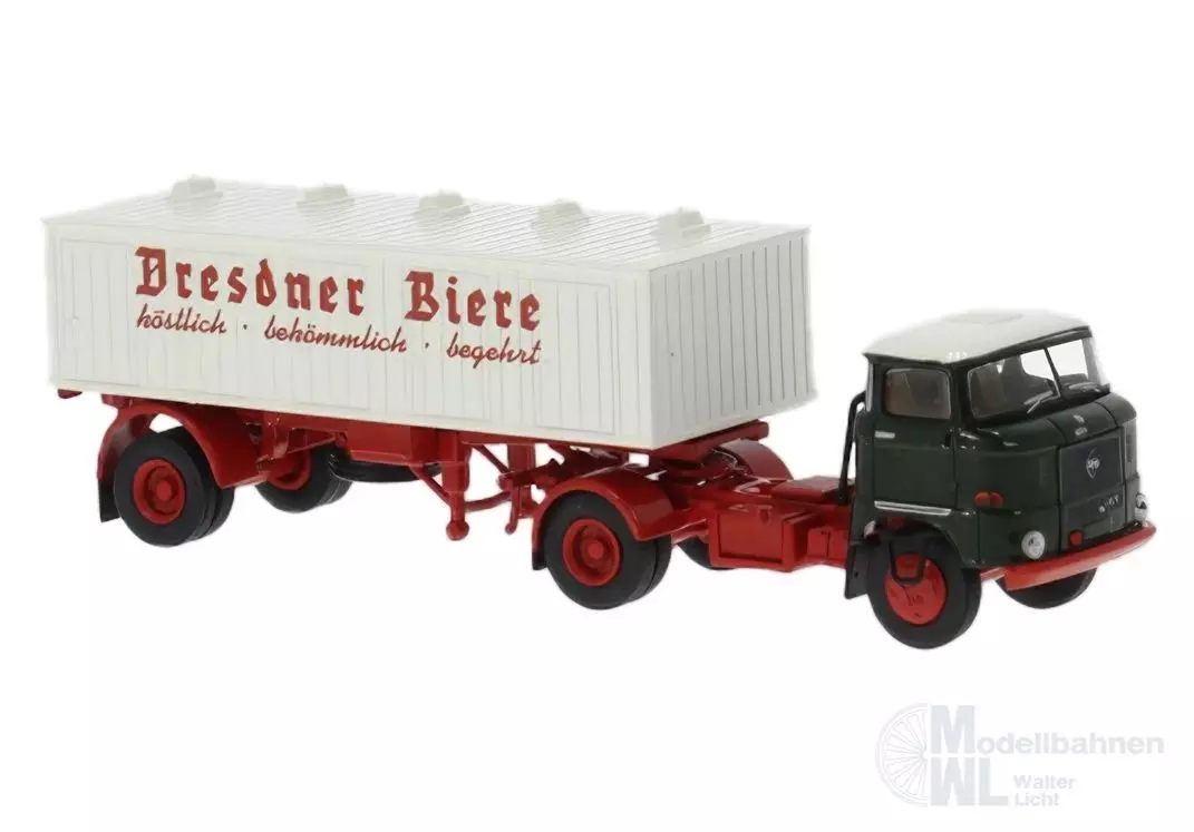 Brekina 71221 - IFA W50 Biersattelzug Dresdner Biere H0 1:87