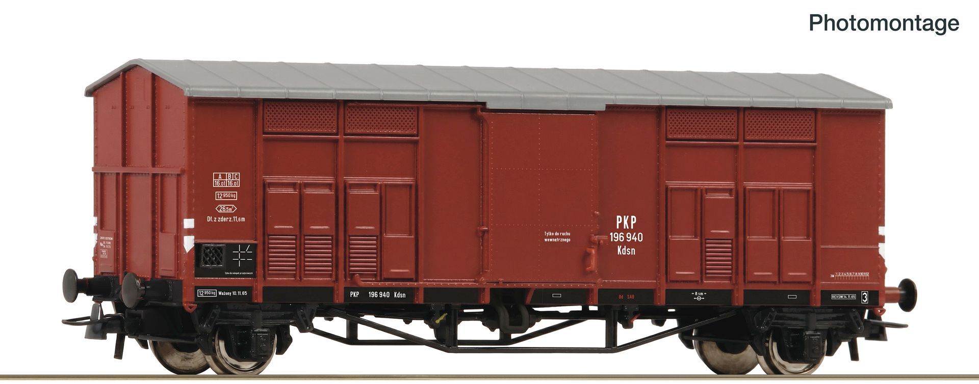 Roco 6600372 - Gedeckter Güterwagen Kdsn PKP