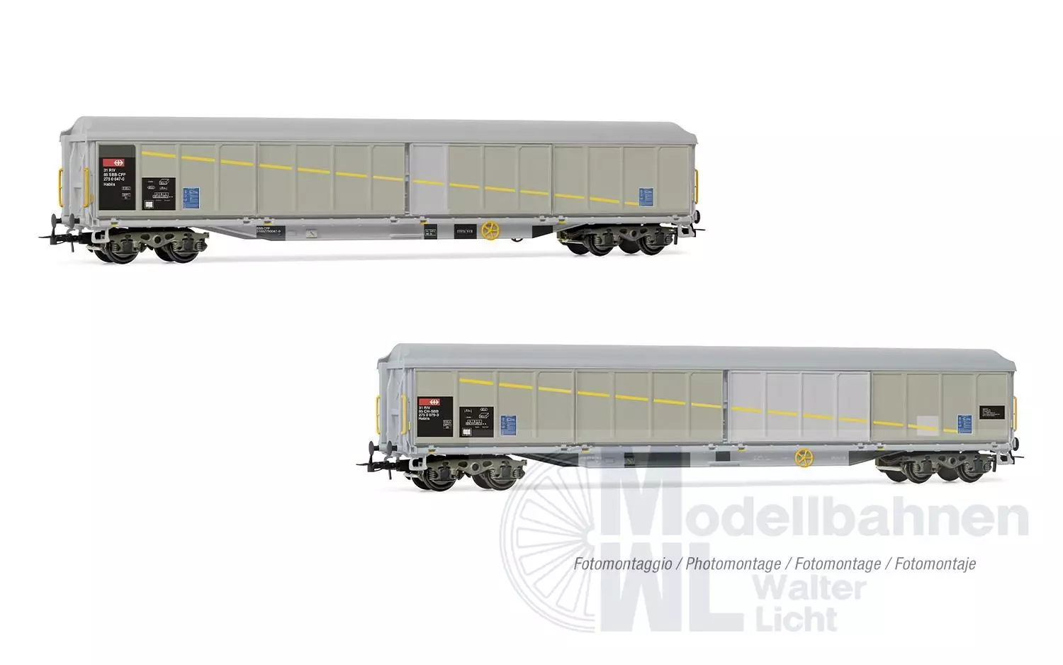 Rivarossi 6650 - Schiebewandwagen Set SBB Ep.V 2.tlg. H0/GL
