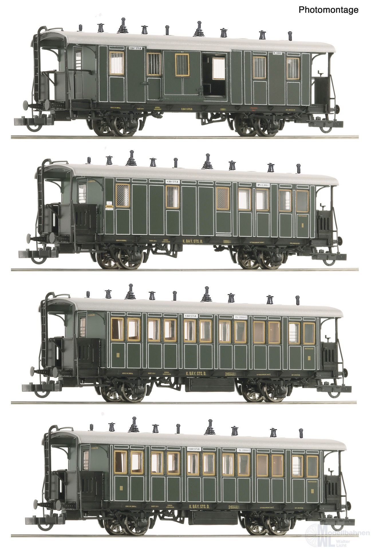 Roco 6200197 - Lokalbahn K.Bay.Sts.B. Ep.I 4.tlg. H0/GL