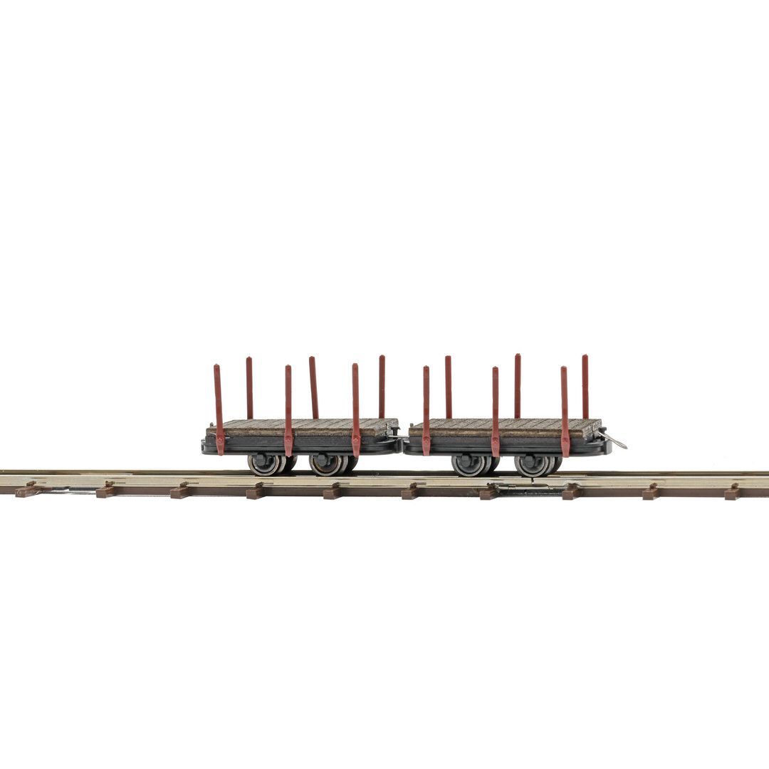 Busch 12225 - 2 Einzelrungenwagen H0 1:87