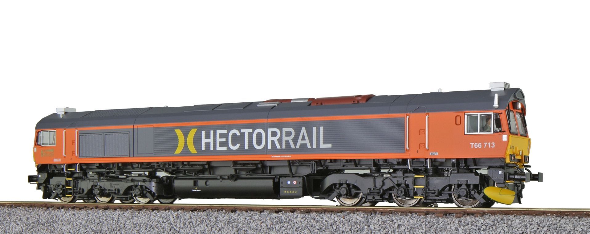 ESU 31284 - Diesellok Hectorrail T66 713 Ep.VI grau/orange H0/GL/WS ESU 31284 - Diesellok Hectorrail T66 713 Ep.VI grau/orange H0/GL/WS