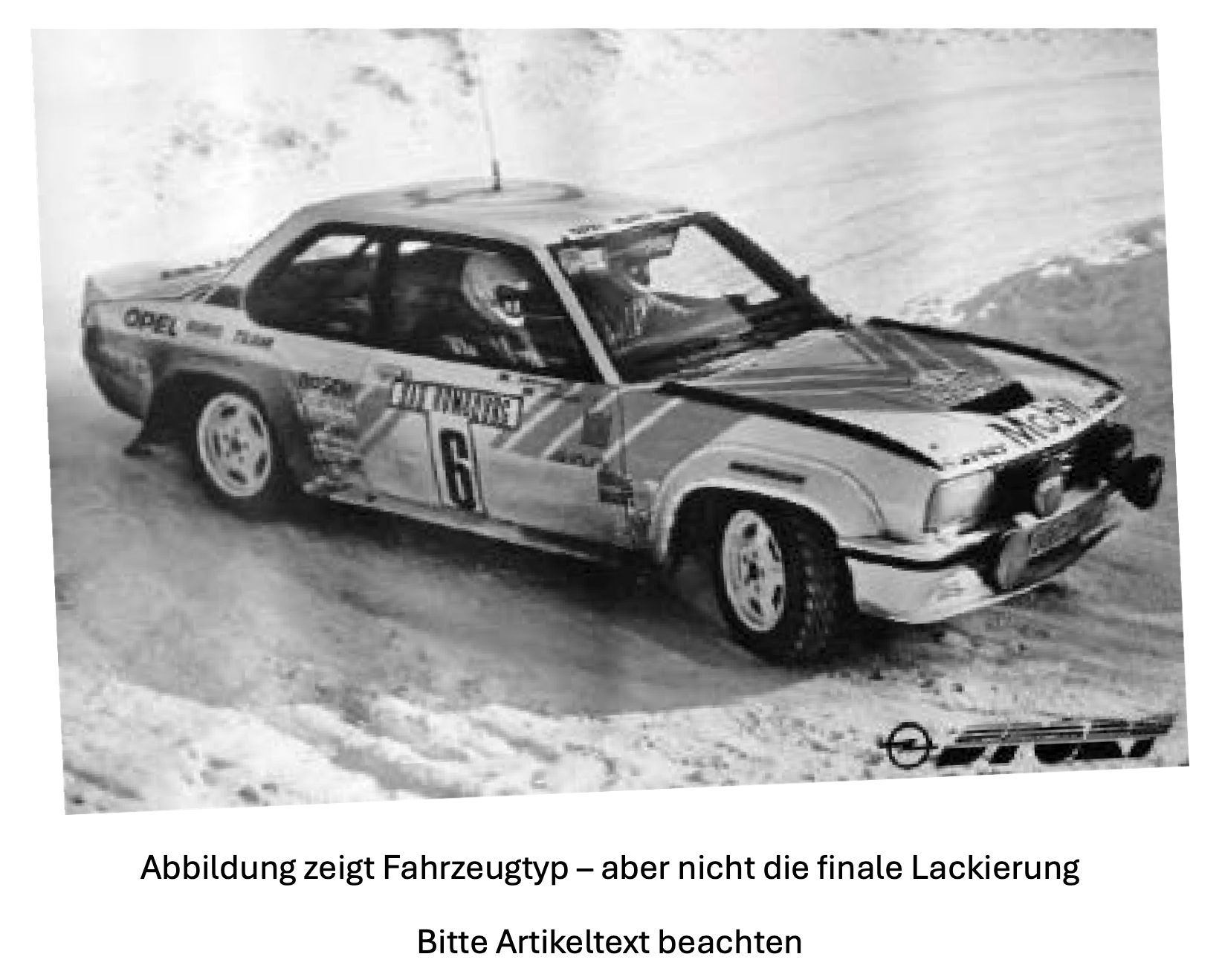 Brekina 20770 - Opel Ascona B 400 Dekor gelb/silber H0 1:87