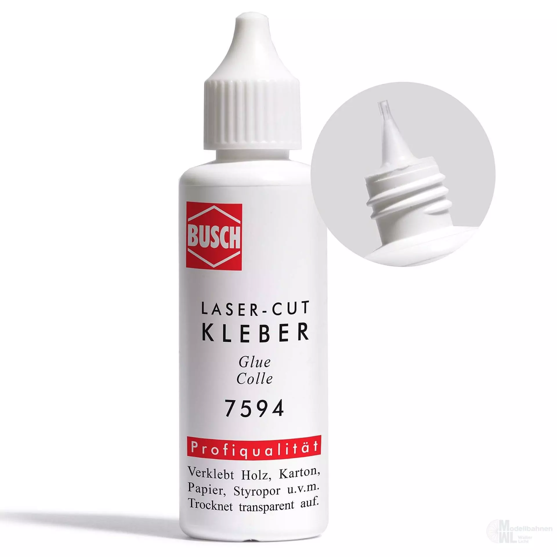 Busch 7594 - Laser-Cut Kleber 50g H0 1:87 / TT 1:120 / N 1:160 / Z 1:220