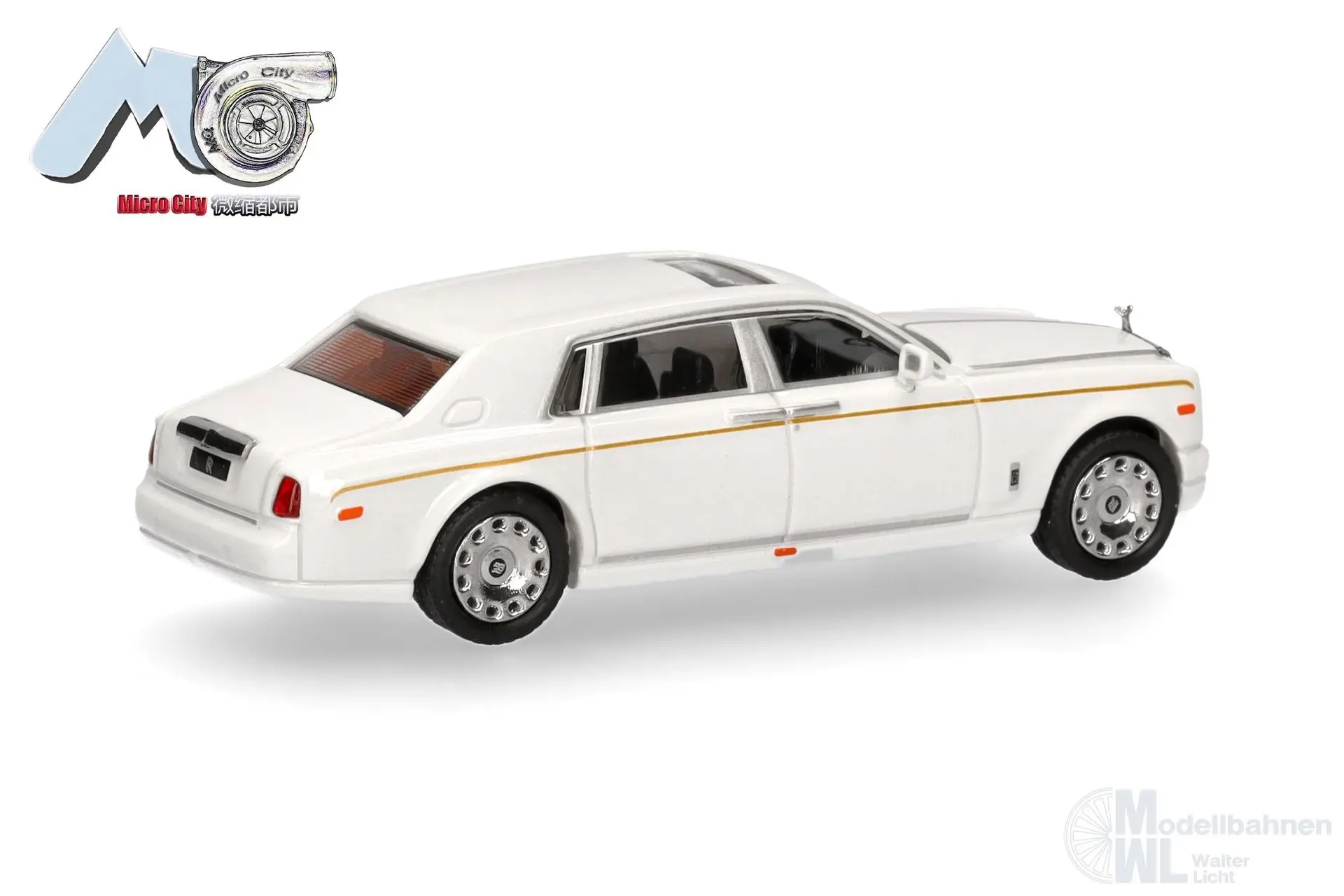 Herpa 87MC000065 - Rolls Royce Phantom, weiß H0 1:87