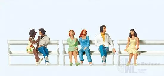 Preiser 10180 - Sitzende Paare H0 1:87