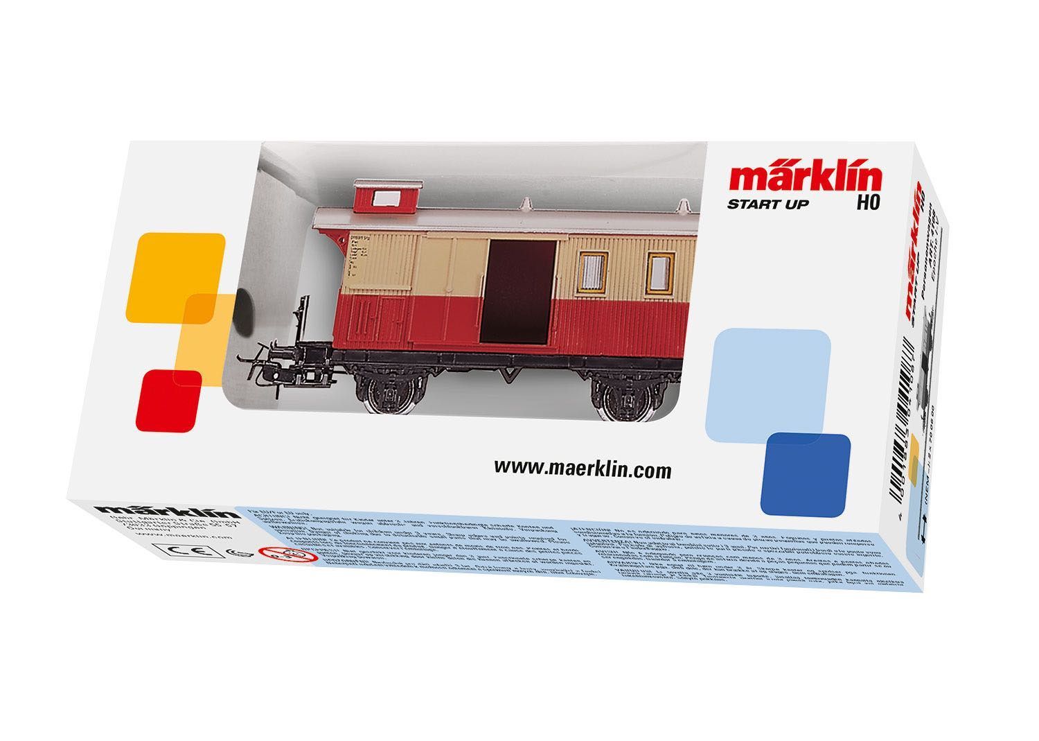 Märklin 4108 - Gepäckwagen Ep.I-V rot/creme 11 cm H0/WS