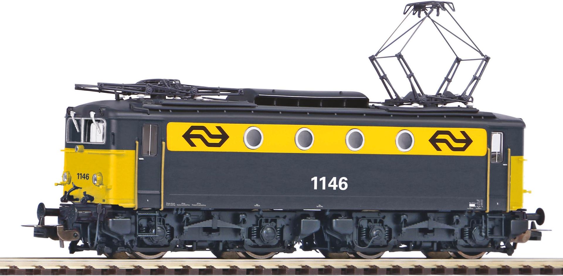 Piko 51379 - E-Lok Rh 1100 NS Ep.IV grau/gelb H0/WS Sound