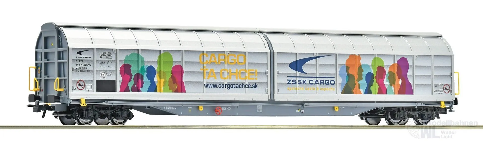 Roco 6600225 - Schiebewandwagen ZSSK Cargo Ep.VI H0/GL