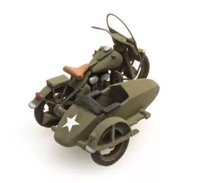 ARTITEC b.v. 387.80 - Motor cycle + sidecar US ARMY H0 1:87