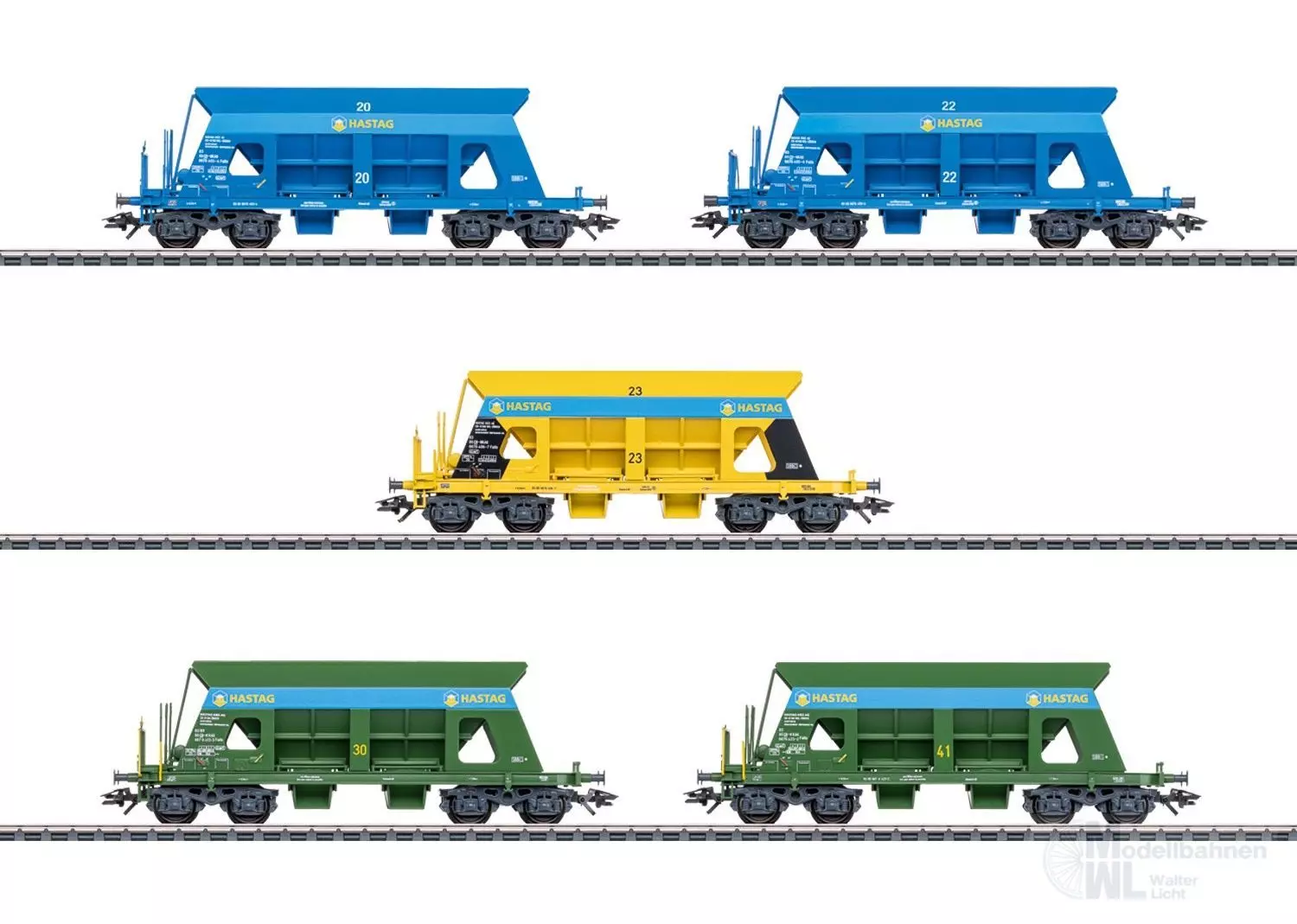 Märklin 46336 - Selbstentladewagen-Set SBB Ep.VI HASTAG 5.tlg. H0/WS