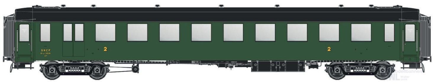 LS Models MW40954 - Personenwagen SNCF Ep.IIIc OCEM B10myfi 2.Kl. H0/GL