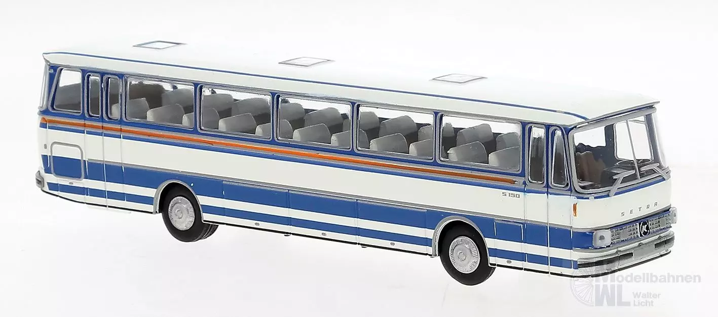 Brekina 56051 - Setra S 150 H Reisebus blau/weiß H0 1:87