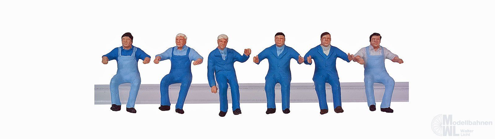 Bemo 6504000 - Sechs Lokführer sitzend H0 1:87