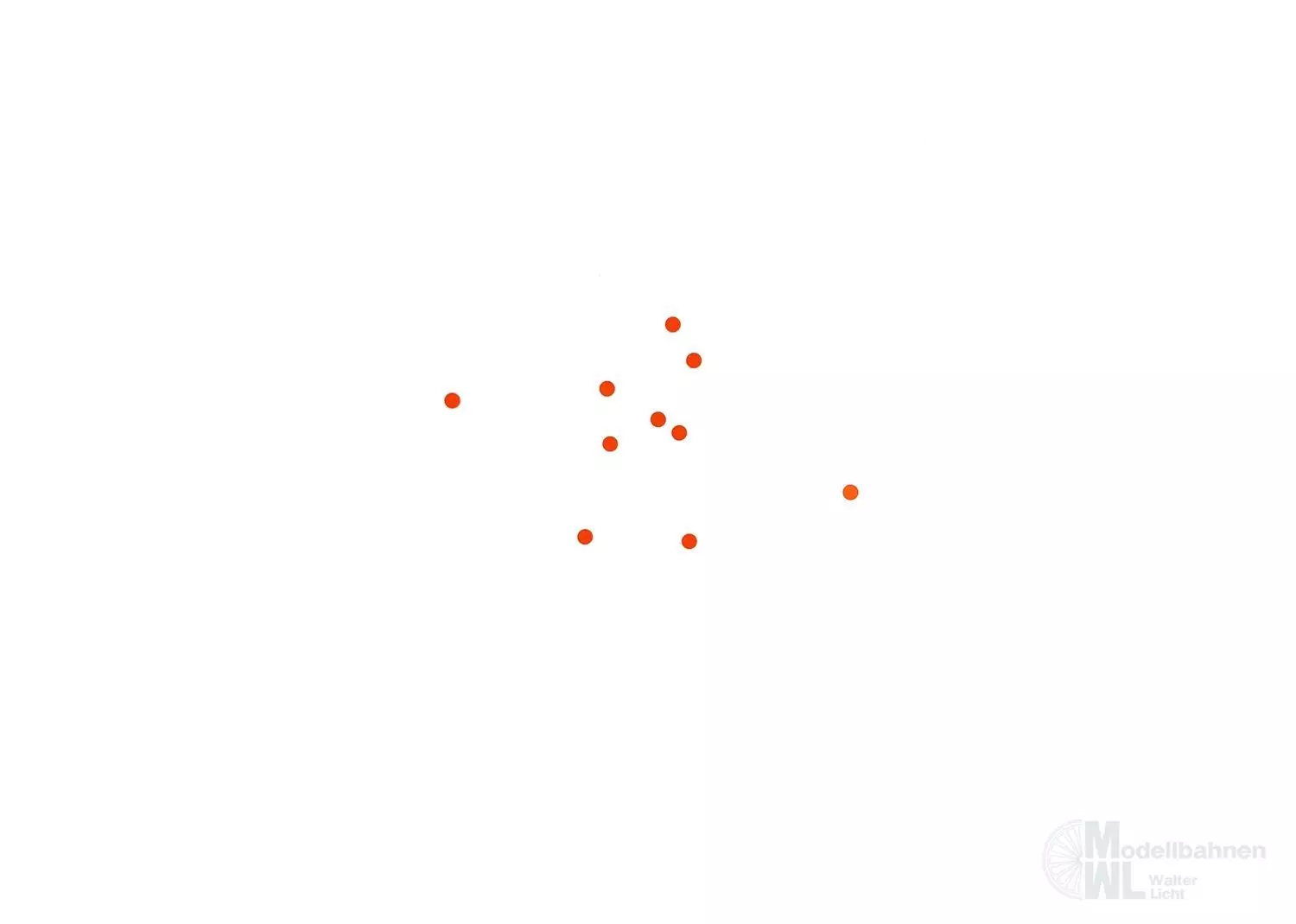 Märklin Ersatzeile E720030 - ERSATZTEIL: Scheibe orange 10 St