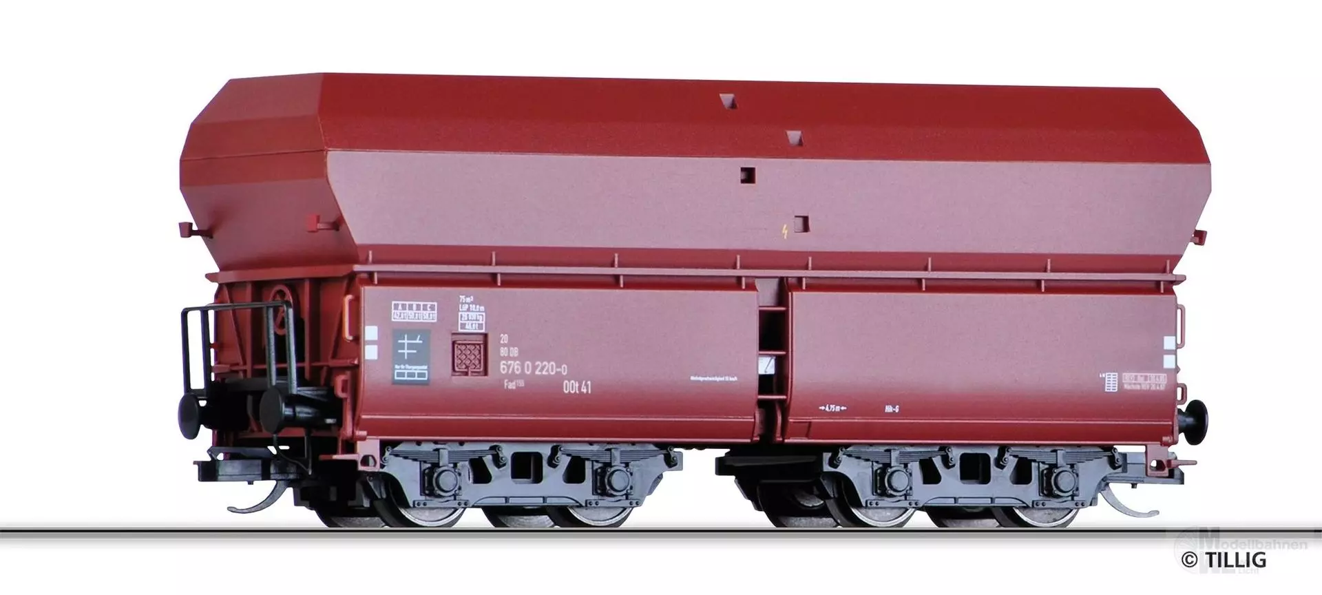 Tillig 15180 - Selbstentladewagen DB Ep.IV Fad 155 TT 1:120