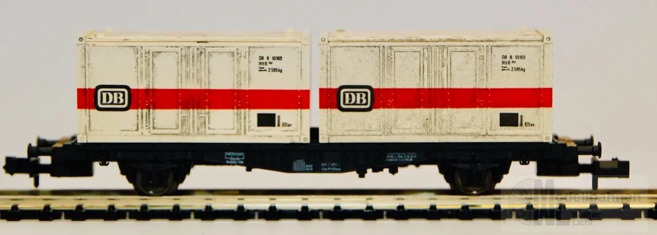 Fleischmann 8234 - FLEISCHMANN - Containertragwagen DB Ep.IV N 1:160
