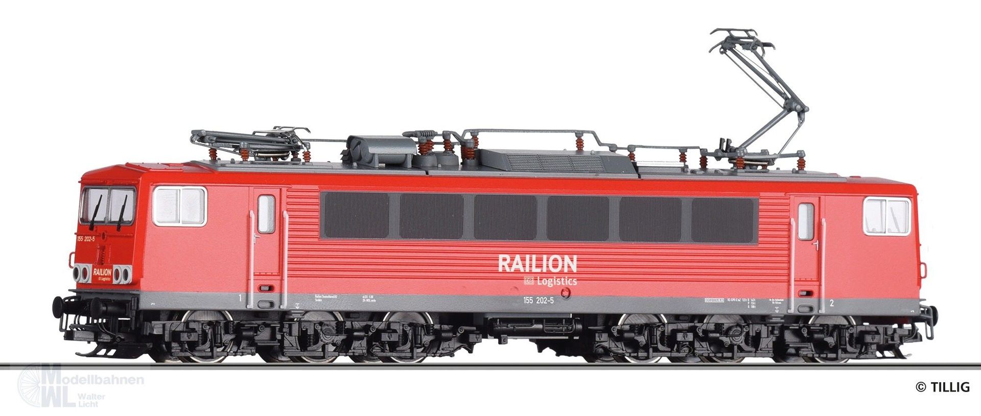 Tillig 04335 - E-Lok BR 155 Railion DB AG Ep.V TT 1:120 Tillig 04335 - E-Lok BR 155 Railion DB AG Ep.V TT 1:120