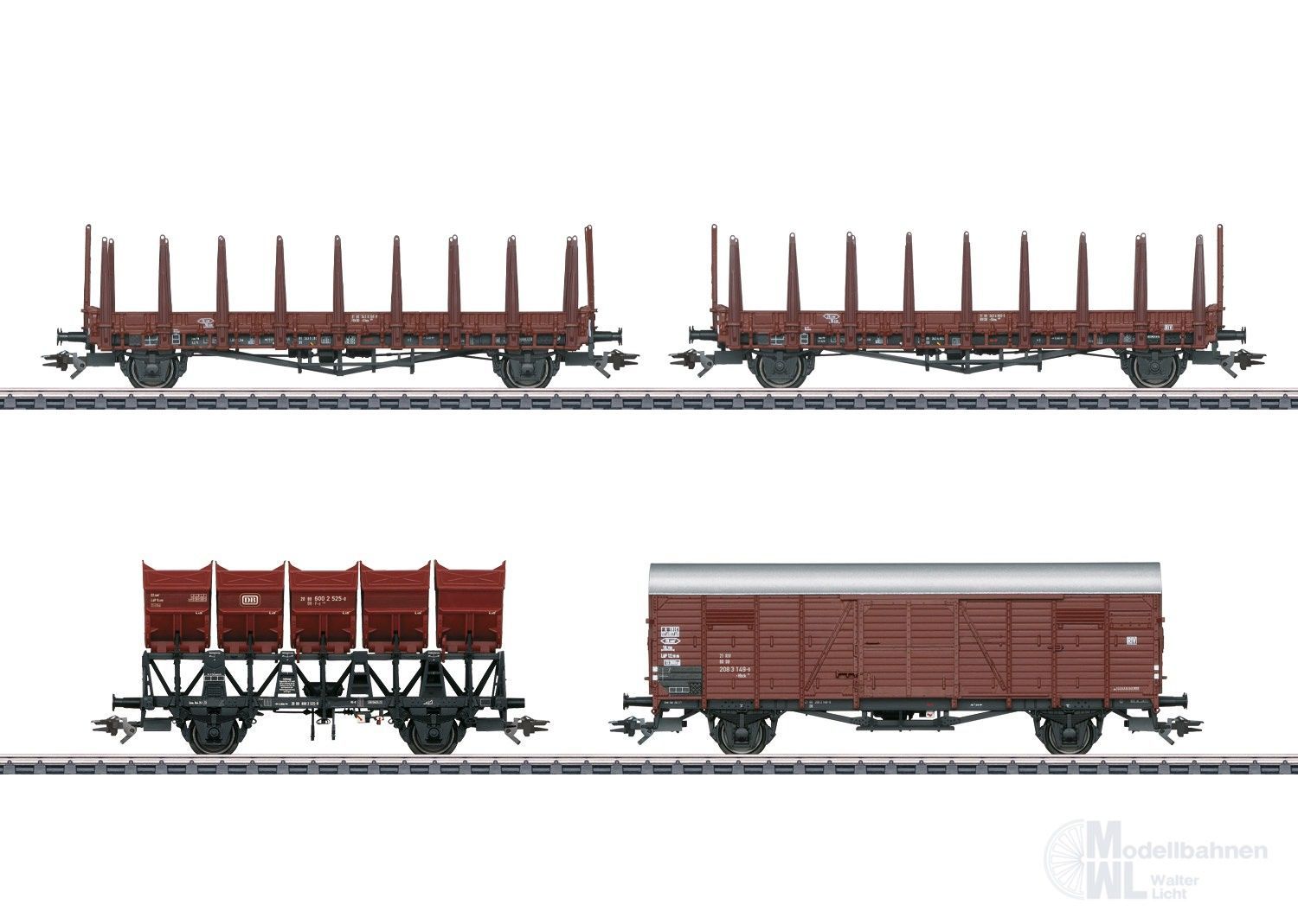 Märklin 46664 - Güterwagen-Set DB Ep.IV 4.tlg. H0/WS Märklin 46664 - Güterwagen-Set DB Ep.IV 4.tlg. H0/WS