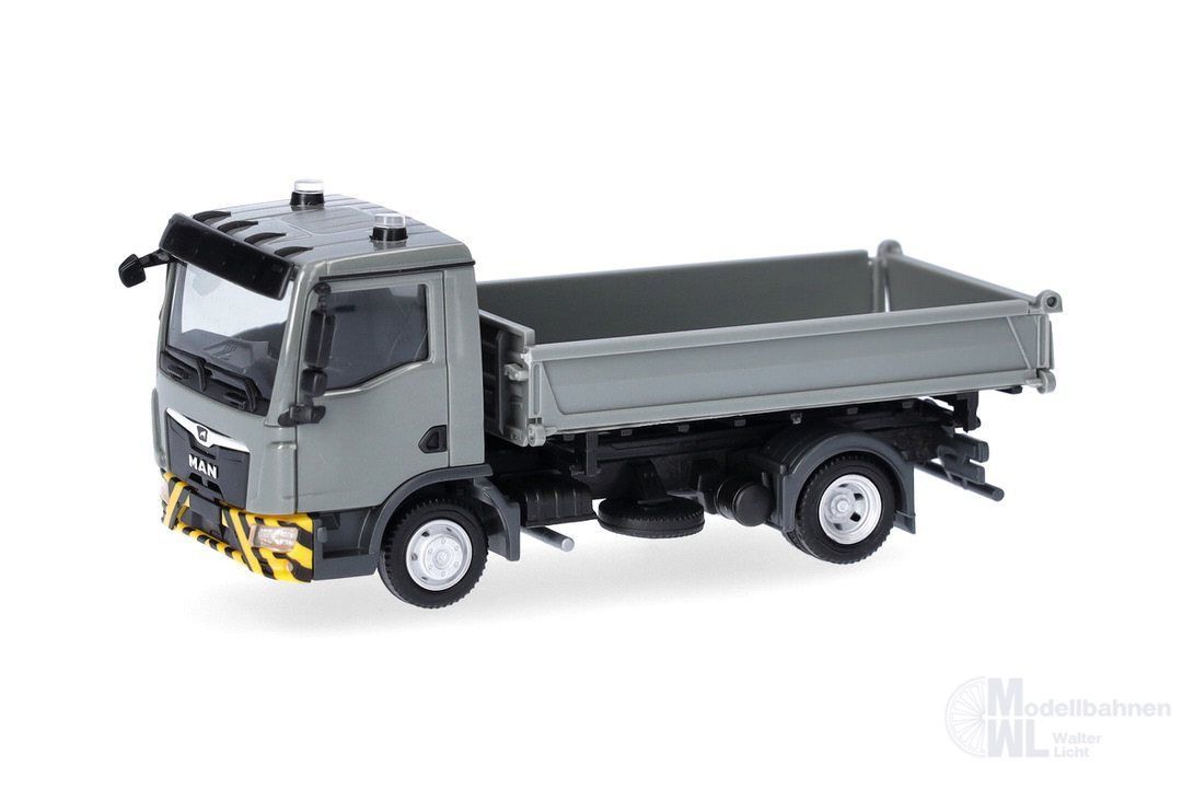 Herpa 319577 - MAN TGL CC 3-Seiten-Kipper gra H0 1:87 Herpa 319577 - MAN TGL CC 3-Seiten-Kipper gra H0 1:87