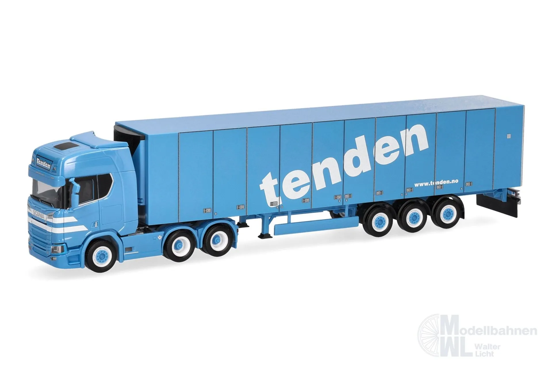 Herpa 321143 - Scania CR 20 Hochdach 6x4 Kühlkoffer-Sattelzug Tenden (N) H0 1:87