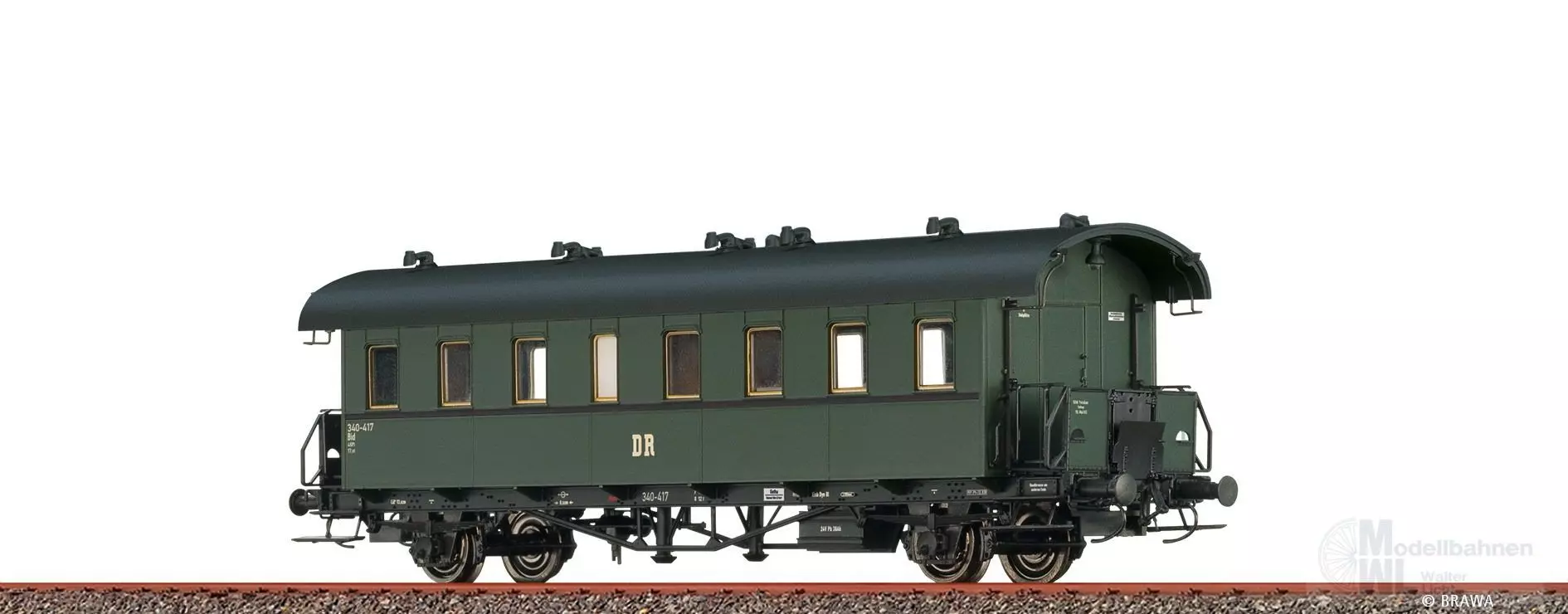 Brawa 45771 - Personenwagen DR Ep.III Bid 340-417 H0/GL